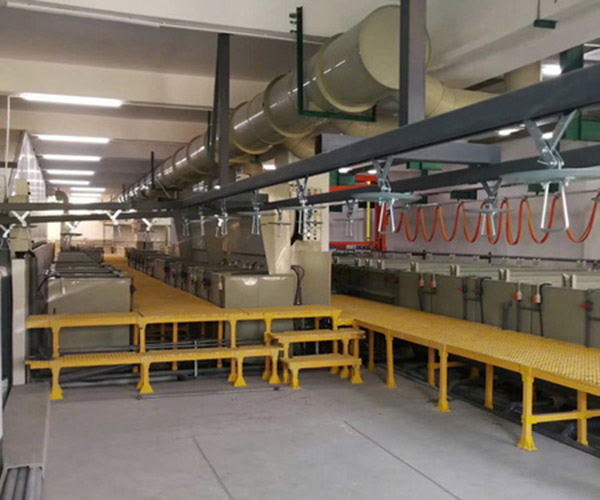 Automatic and manual production line for aluminum oxide